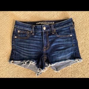American Eagle Dark wash jean shorts
